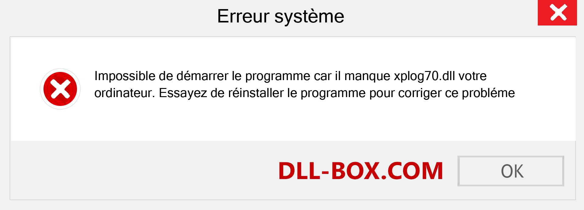 Le fichier xplog70.dll est manquant ?. Télécharger pour Windows 7, 8, 10 - Correction de l'erreur manquante xplog70 dll sur Windows, photos, images